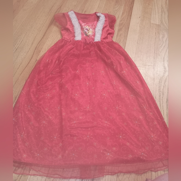 DISNEY PRINCESS GIRLS 7/8 CHRISTMAS XMAS NIGHTGOWN GOWN PJ'S $39 - Picture 2 of 2